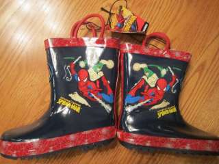 Spider Man Rain Boots Snow Boots NWT PICK YOUR SIZE  