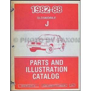  1982 88 Oldsmobile Firenza Parts Book Original Oldsmobile Books