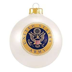  U.S. Army Glass Ornament