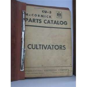  international harvester CU 3 McCormick parts catalog 