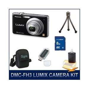  Panasonic LUMIX DMC FH3K FH3 FH3K Black Digital Camera 