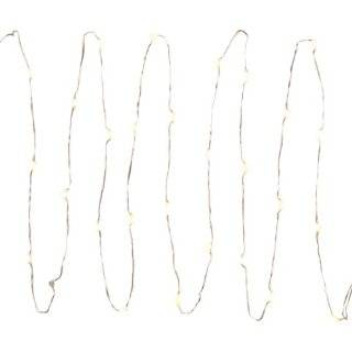  6 Strands of Tiny Rice Lights with White Cords (20 clear 