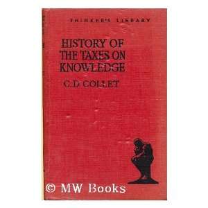  HISTORY OF THE TAXES ON KNOWLEDGE, THEIR ORIGIN AND REPEAL 