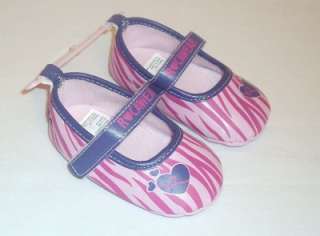 BABY GIRLS ROCAWEAR CRIB SHOES, SZ 3, OR 6/9 MOS, NEW  