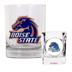  Boise State Broncos Rocks Glass & Shot Glass Set Sports 