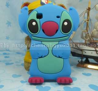 NEW Model Blue Lovely 3D Stitch Silicone Cover Case for Samsung Galaxy 