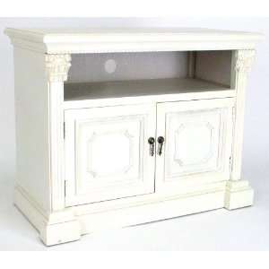  Corinthian TV Cabinet   White