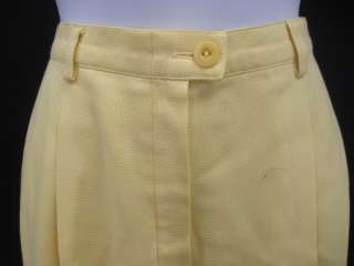 ESCADA Yellow Wool Knit Dress Pants Slacks Sz 40  