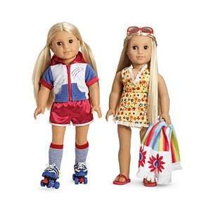 American Girl Julies 2 in 1 summer outfit and skates