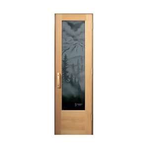  Sauna Door MT. Hood Design Etched Glass FD MTH Patio 