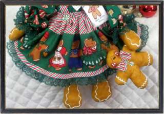   Gingerbread Folk Art Christmas Doll w/Baby~Adorable♥  