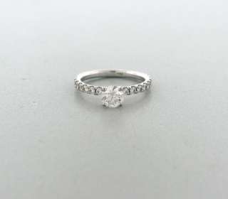 HEARTS ON FIRE 18K WHITE 0.55ct DIAMOND ENGAGEMENT RING  