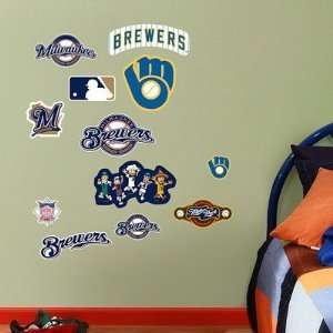  Milwaukee Brewers Team Logo Assortment Fathead NIB 