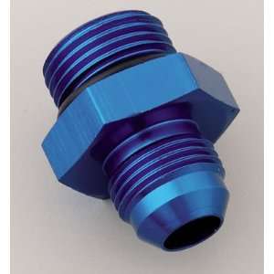 Earls 985006 Blue Anodized Aluminum  6 AN Male to 9/16  18 O ring 