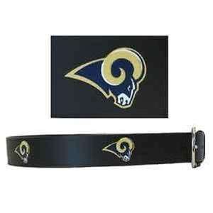  Embossed NFL Leather Belt   St. Louis Rams Sports 