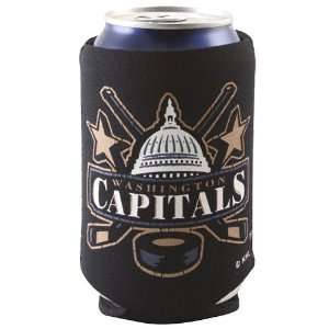  Washington Capitals Black Logo Can Coolie Sports 