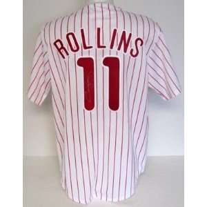 Jimmy Rollins Autographed Jersey   Majestic Si   Autographed Mlb 