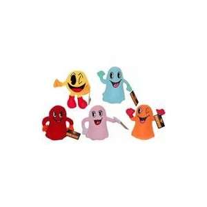 Pac Man 7 Plush Figures Set Of 5