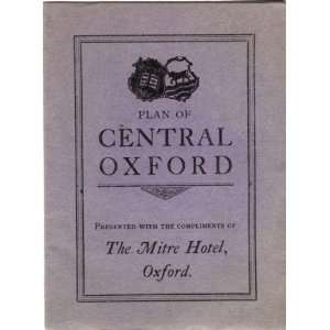   of The Mitre Hotel, Oxford) Oxford. The Mitre Hotel Books