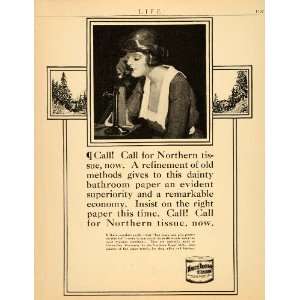 1920 Ad Northern Tissue Paper Towels Toilet Green Bay   Original Print 