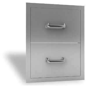  RCS Access Drawer   Stainless Steel Double Drawer