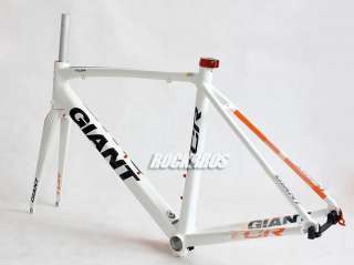 2011 GIANT TCR Road Bike Aluminum Frame Carbon Fork 500mm Size M White 