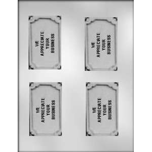 CK Products We Appreciate Your Business Card Chocolate Mold  