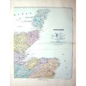   Map Scotland Caithness Orkney Aberdeen Nairn Elgin