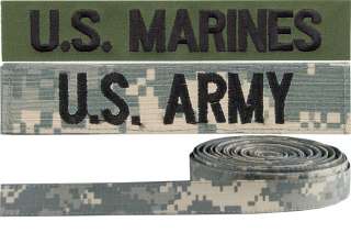 Sew On, Hook & Loop MILITARY Branch TAPE PATCHES  