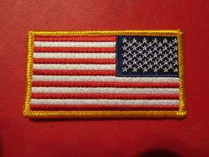 REVERSE AMERICAN FLAG PATCH WITH VELCRO BACK  