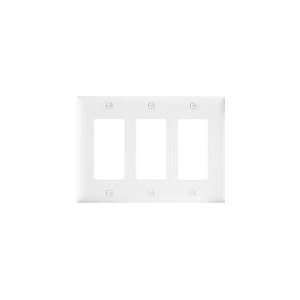  Pass & Seymour Wht 3G Nyl Wall Plate Tp263wcc12 Wall Plates 