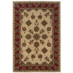  LR Resources Legacy LR11067 Ivory Red 5 x 7 9 Area Rug 