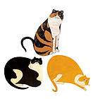 Fat Lap Cats 25 Warren Kimble Cat Kitten Wallies Tabby Kitty Decals 