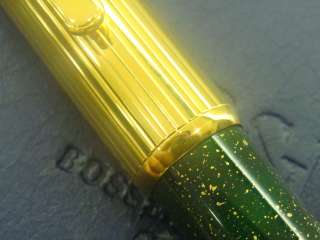Green Lacquer Gold Cap BP OEM Montblanc Solitaire  