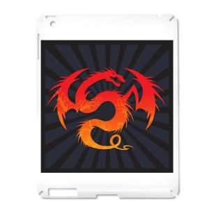  iPad 2 Case White of Tribal Fire Dragon 