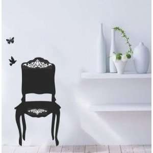 Chair Butterflies and Birds   Loft 520 Home Decor Vinyl Mural Art Wall 