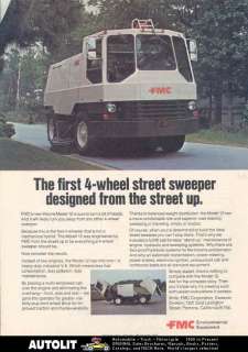1976 FMC Wayne Model 12 Street Sweeper Truck Ad  