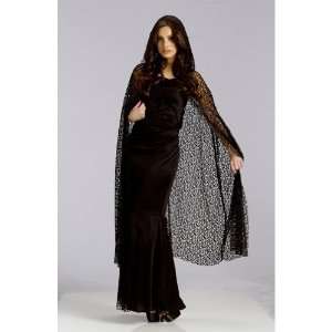  Gothic Hooded Net Cape 