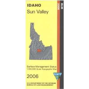  Map Sun Valley   Surface Management (9781411300149) BLM 