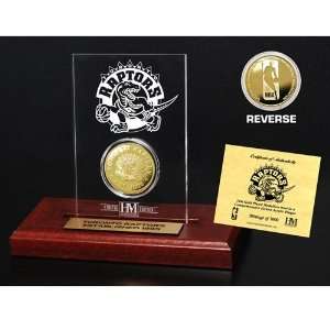 Toronto Raptors 24KT Gold Coin Etched Acrylic  Sports 