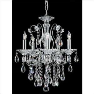   Nulco Fire and Ice Five Light Chandelier in Chrome