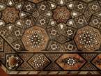 Syrian Mosaic Octagonal Mother of Pearl Side Table eoct2  