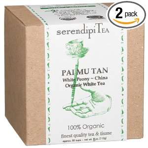 SerendipiTea Pai Mu Tan, Organic White Peony Tea, China, 2 Ounce Boxes 