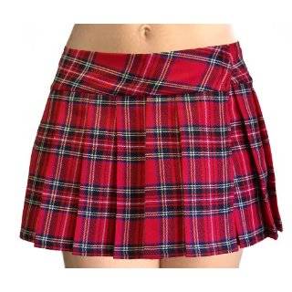 Donald Seneca Schoolgirl Tartan Plaid Pleated Mini Skirt Stewart
