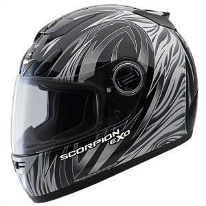  EXO 700 Predator Black Motorcycle Helmet   Size  XL 