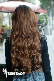 One Piece long curl/curly/wavy hair extension clip on F51 Free 