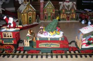   BRIGHT HOLIDAY EXPRESS #387 G SCALE ELECTRIC TRAIN ANIMATED CHRISTMAS