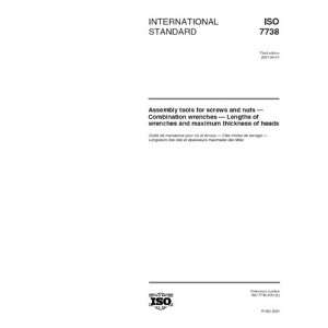  ISO 77382001, Assembly tools for screws and nuts 