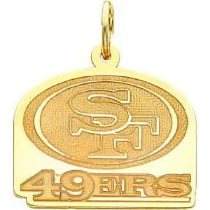  14K Gold NFL San Francisco 49Ers Logo Charm Sports 