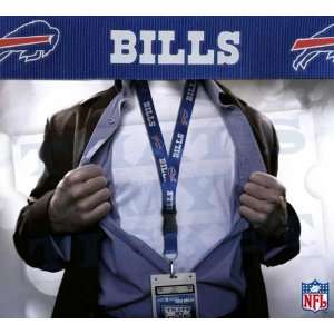  Bills NFL Lanyard Key Chain & Ticket Holder   Blue Sports 